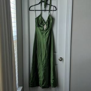 Beautiful Green Formal Halter Gown
